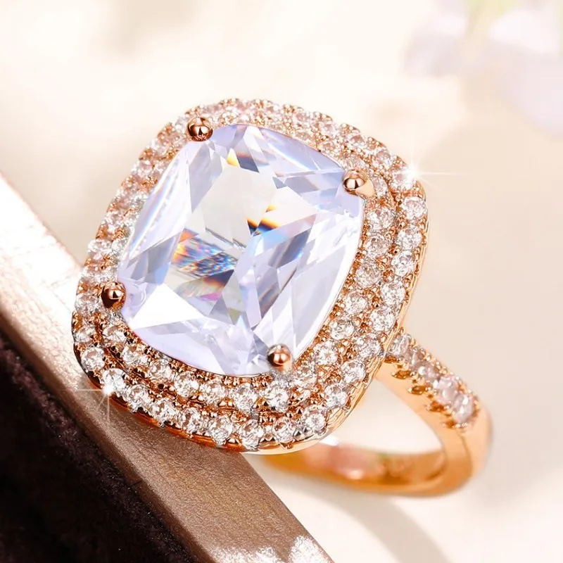 Q190 White   Rose Gold US Size #6