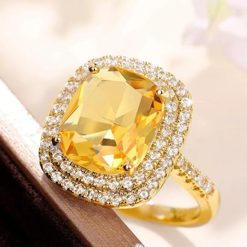 Q191 Yellow   Gold US Size #6