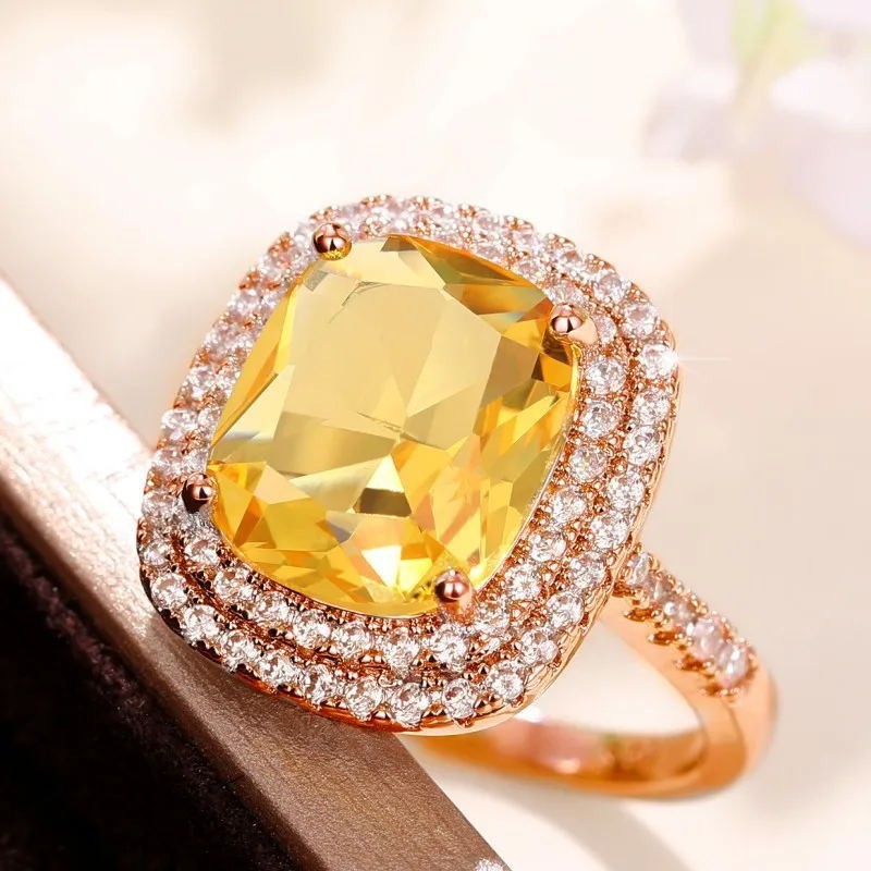 Q192 Yellow   Rose Gold US Size #6