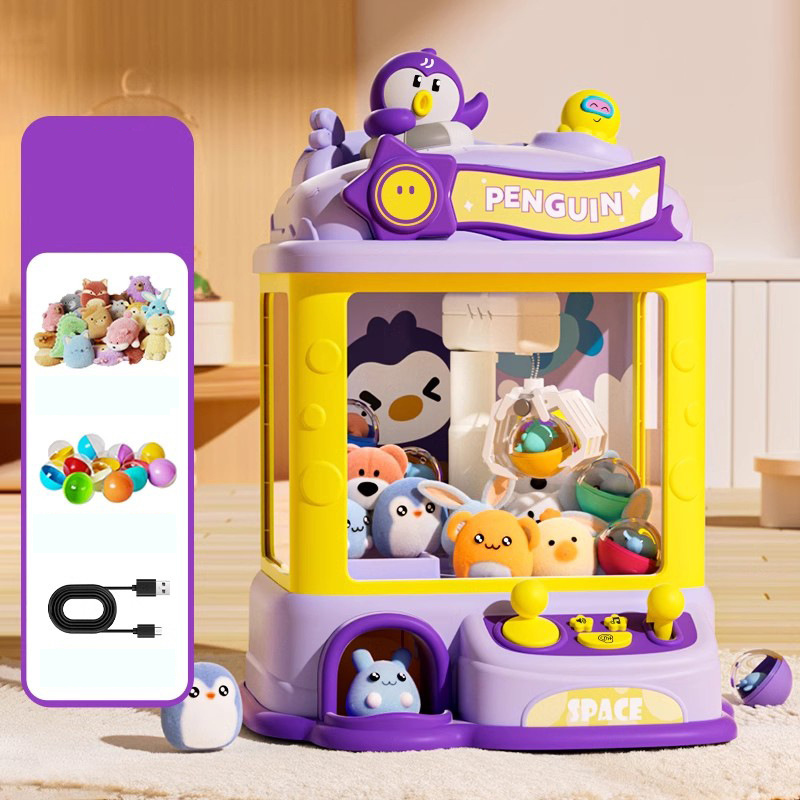 Penguin doll machine purple