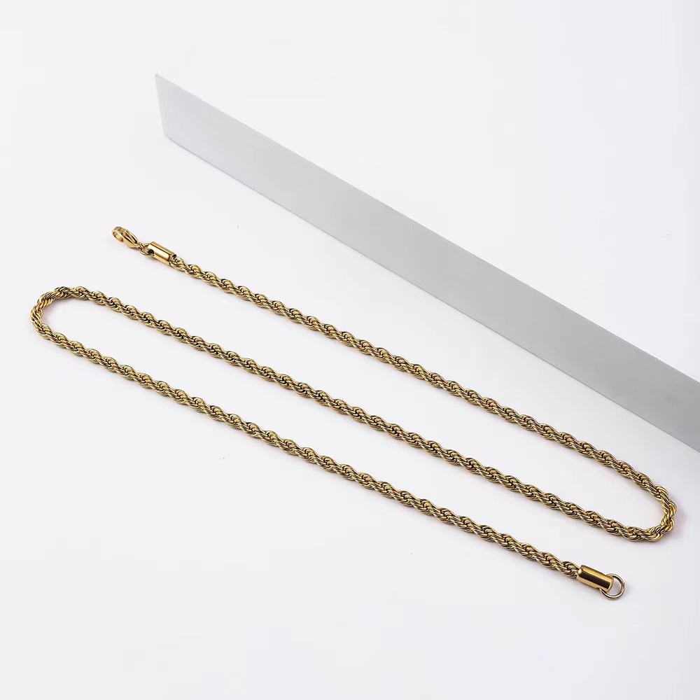 Gold (2.5mm wide) Length 60CM