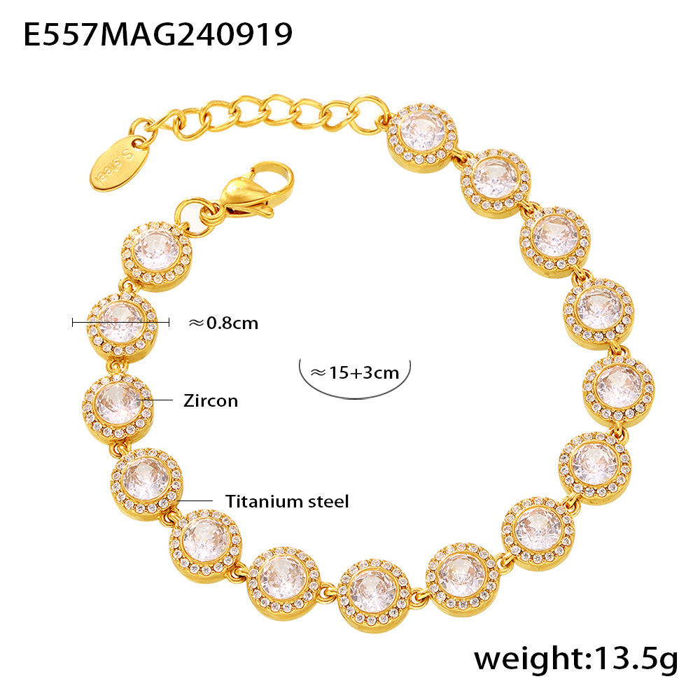 6:E557- Round gold white