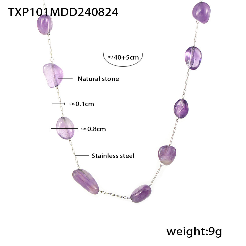 TXP101- Purple necklace