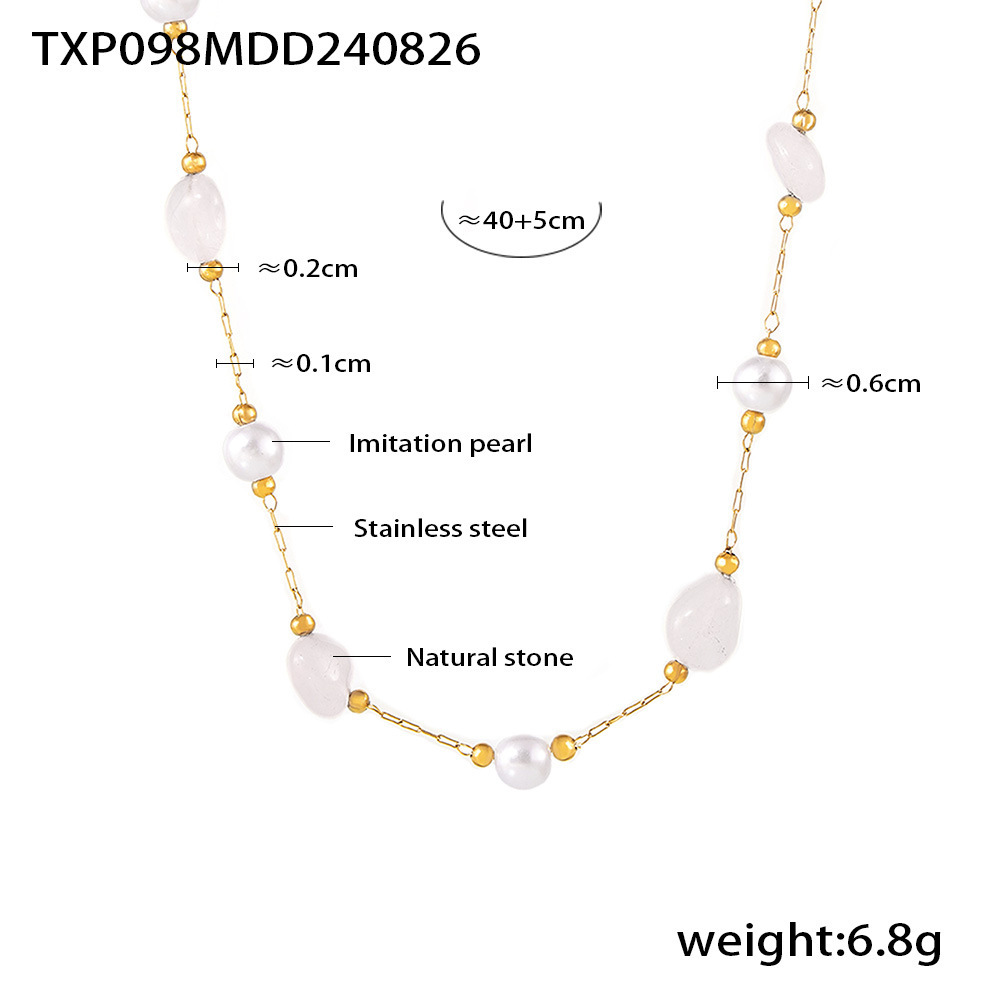 TXP098- White necklace