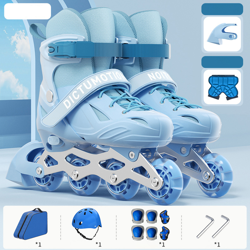 Blue shoes- Backpack - Helmet protector - hip protector