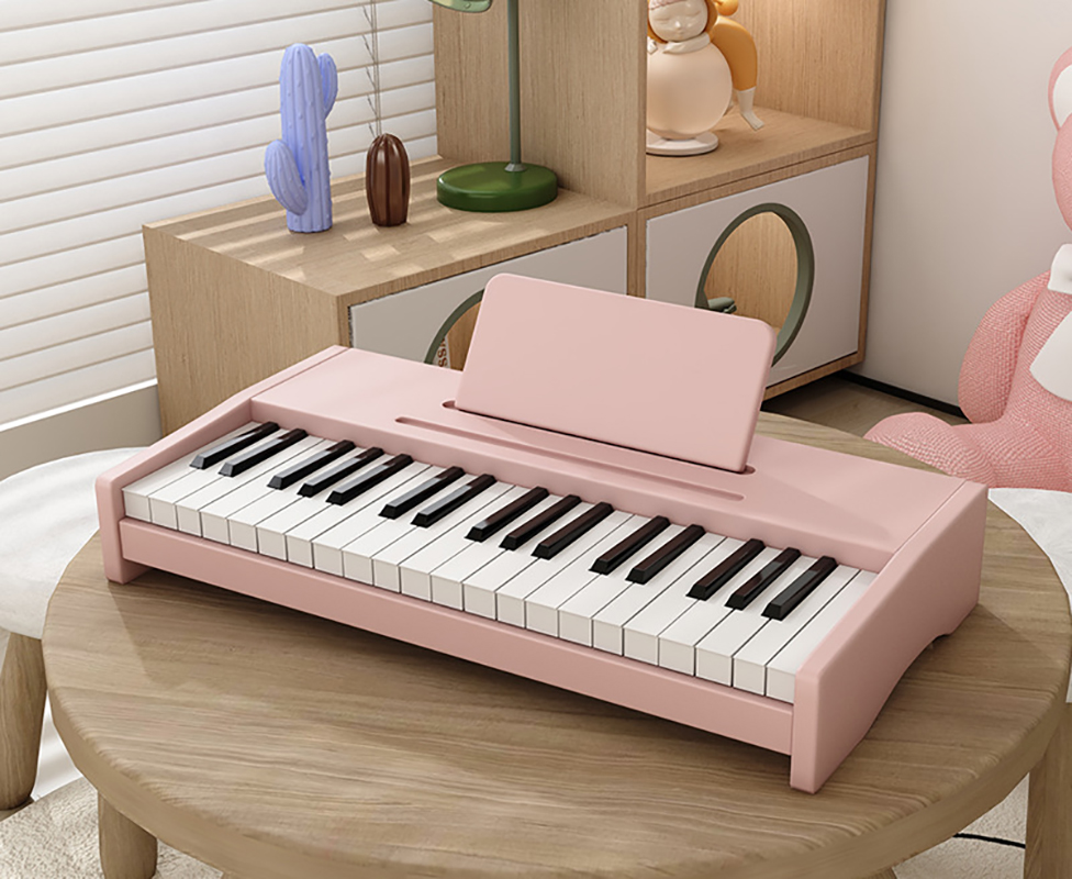 Plug-in 37-key pink color - send key stickers and sheet music