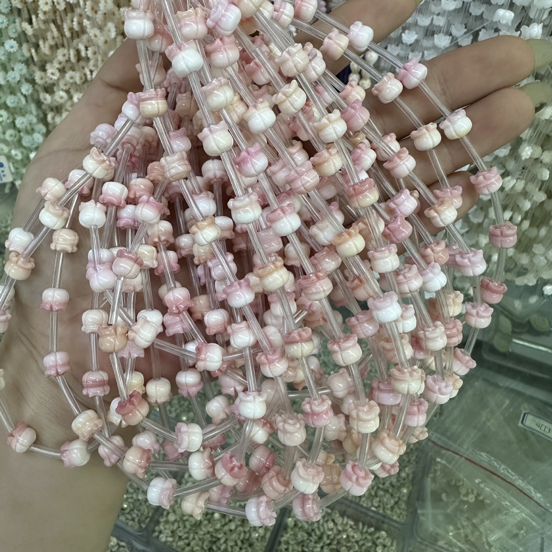 Pink shell 6*7mm