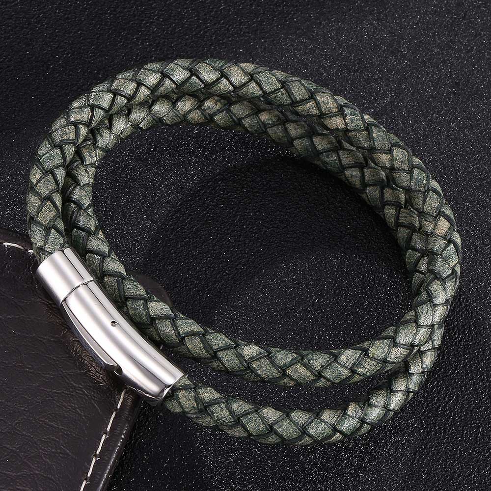 4:Green leather [ steel ]