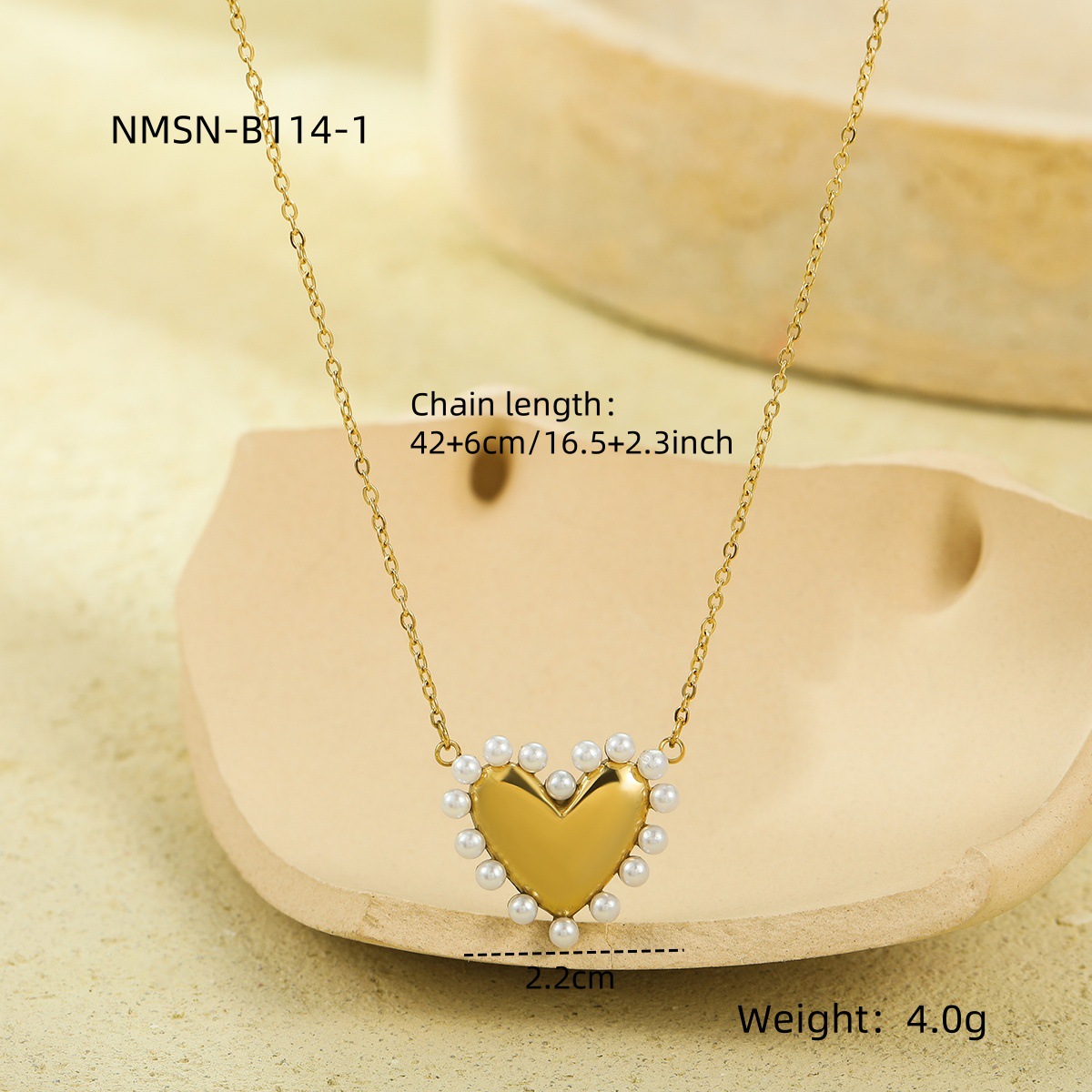 NMSN-B114-1 Gold necklace