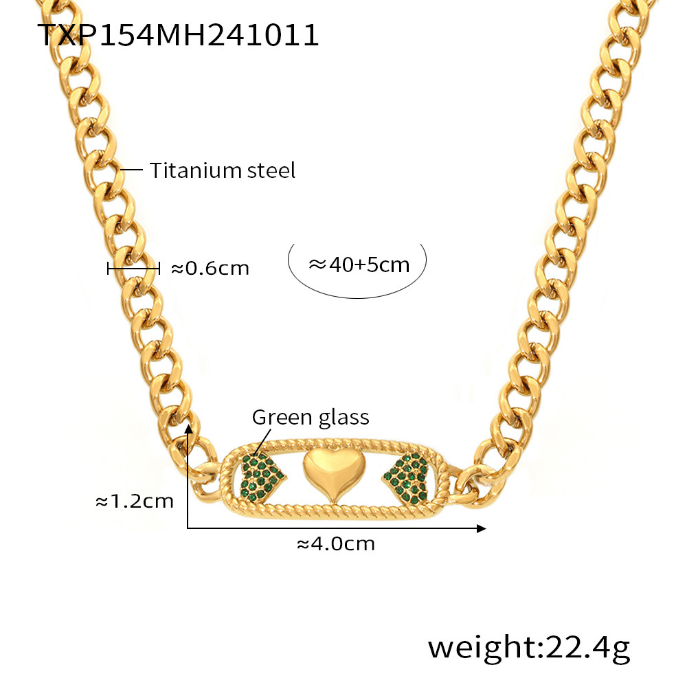 TXP154- Green necklace