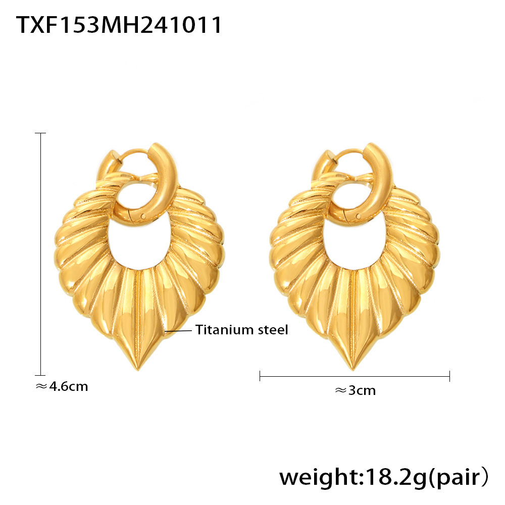 2:Gold earrings