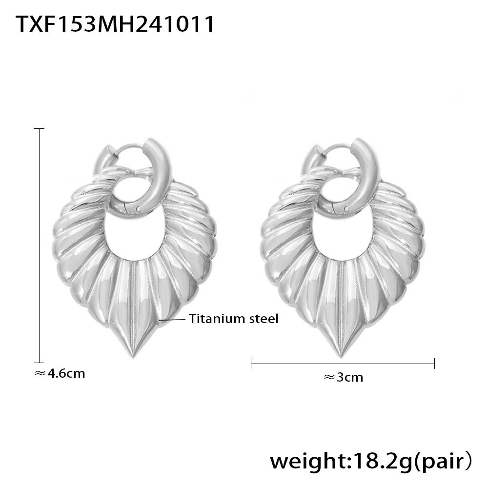 3:Steel earrings