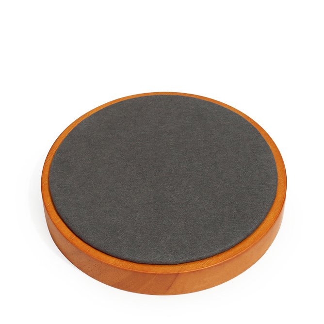 15- Gray round display board 12x2cm