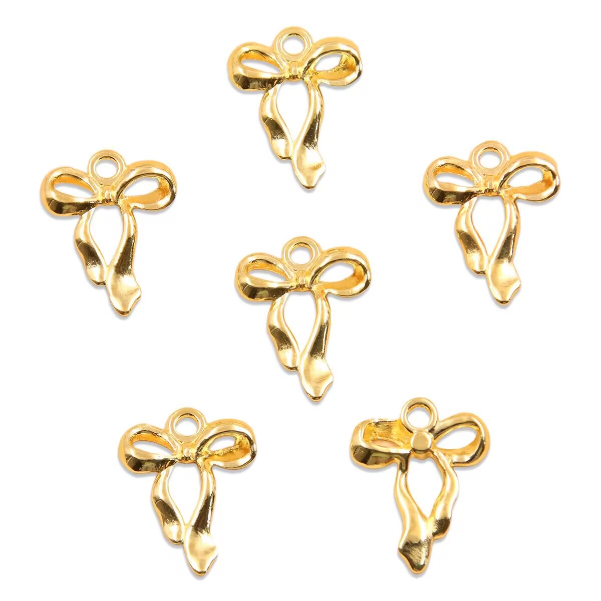 No.2 gold bowknot -17*21mm