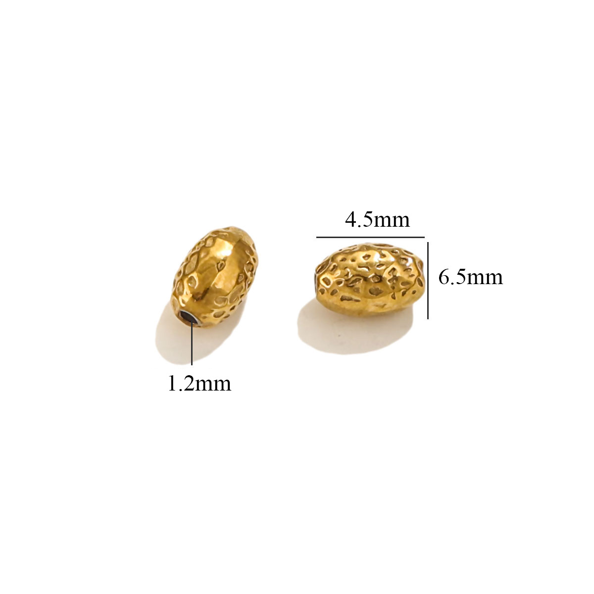 gold 4.5mm*6.5mm