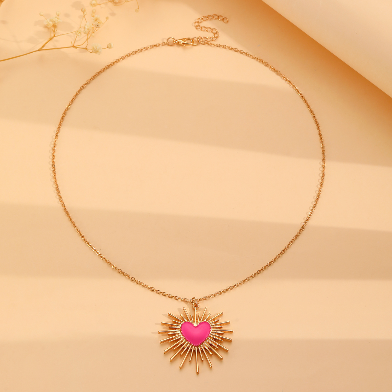 rose red necklace