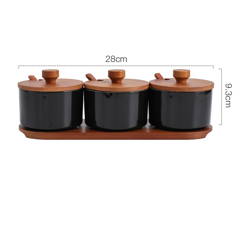 3-piece set   Wooden spoon (glossy black)