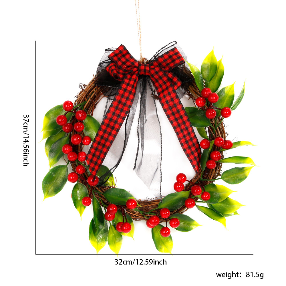 Black Plaid wreath