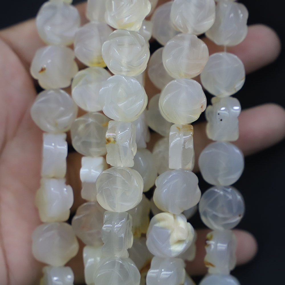 8 white agate