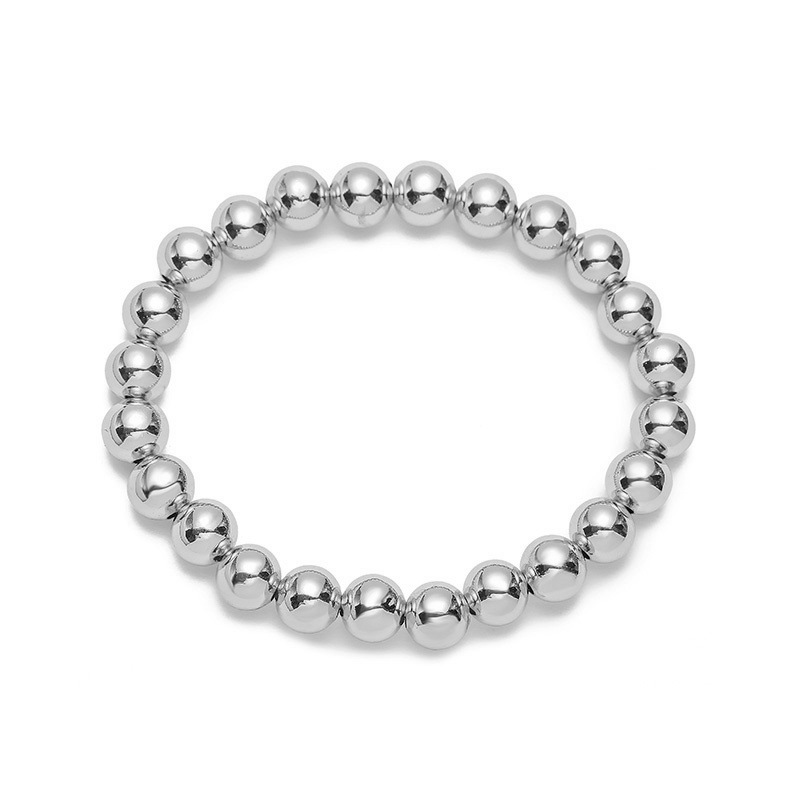 6:1 white and gold 8mm bracelet