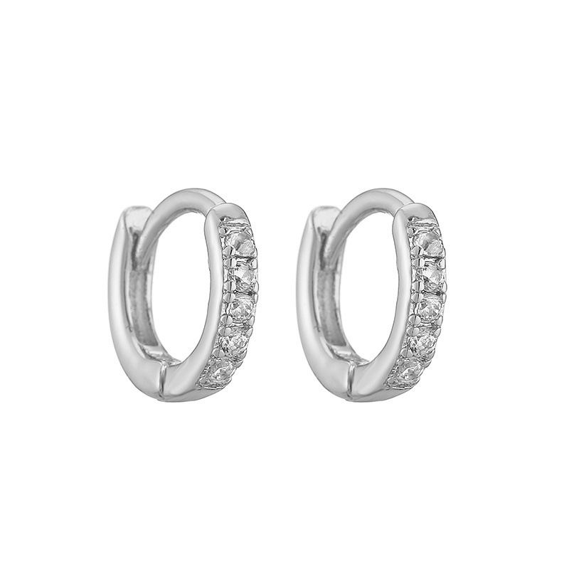 2:White gold 10mm1 pair