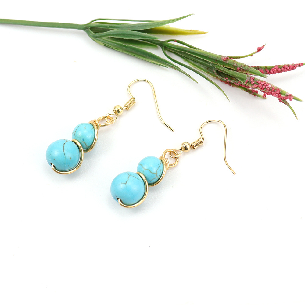 3 blue natural turquoise