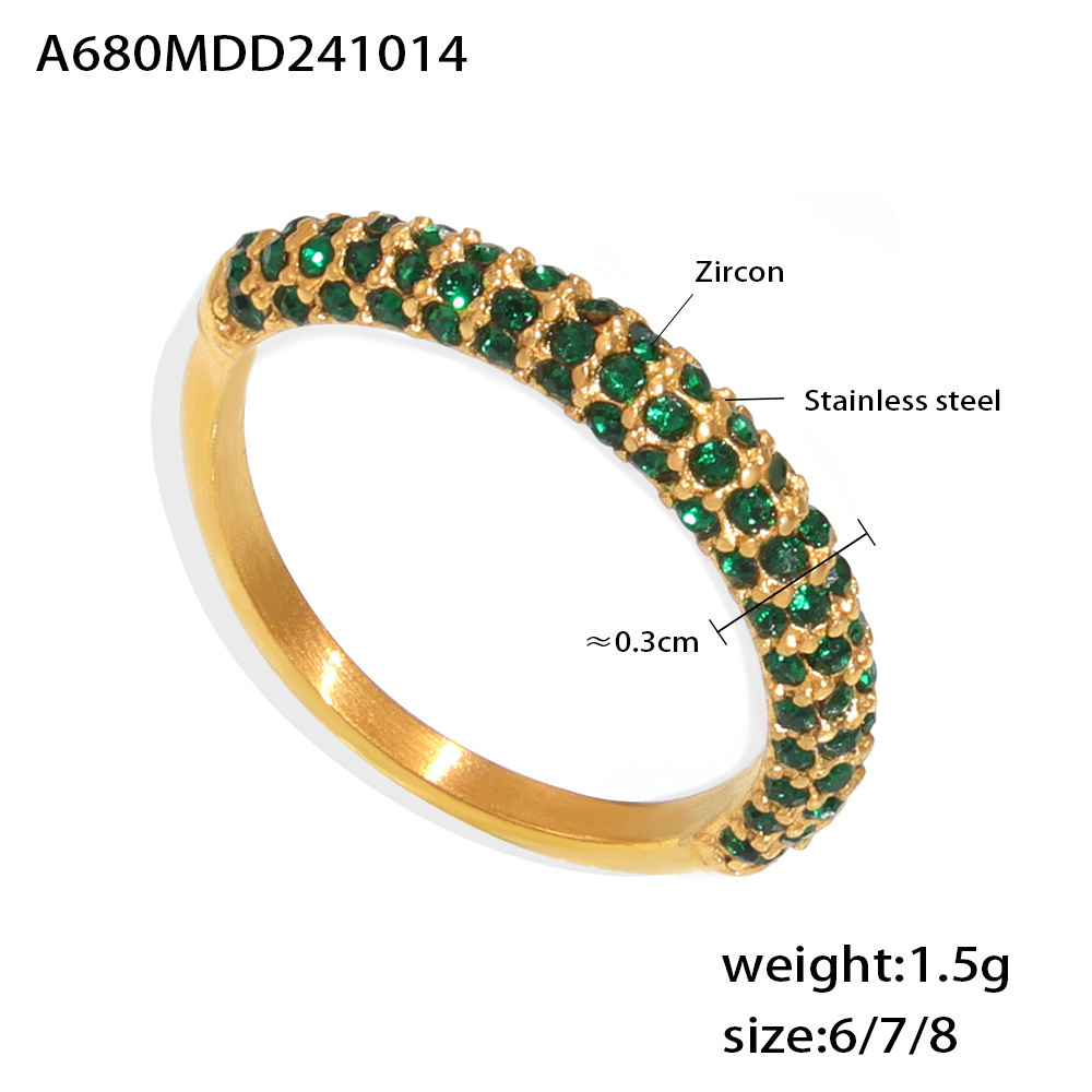 Green diamond US Size #6