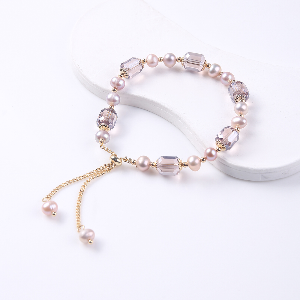 Pearl crystal bracelet