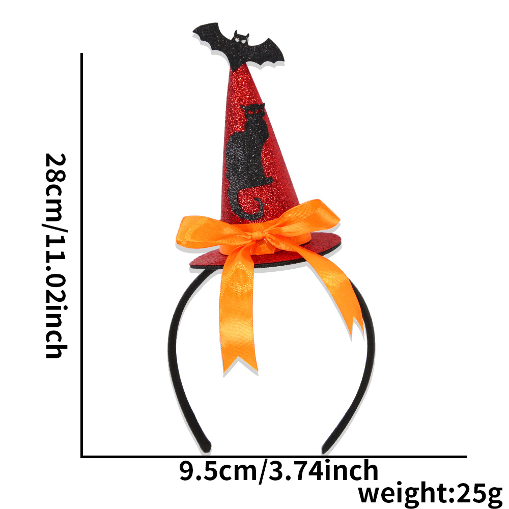 Black cat bat three-dimensional witch hat