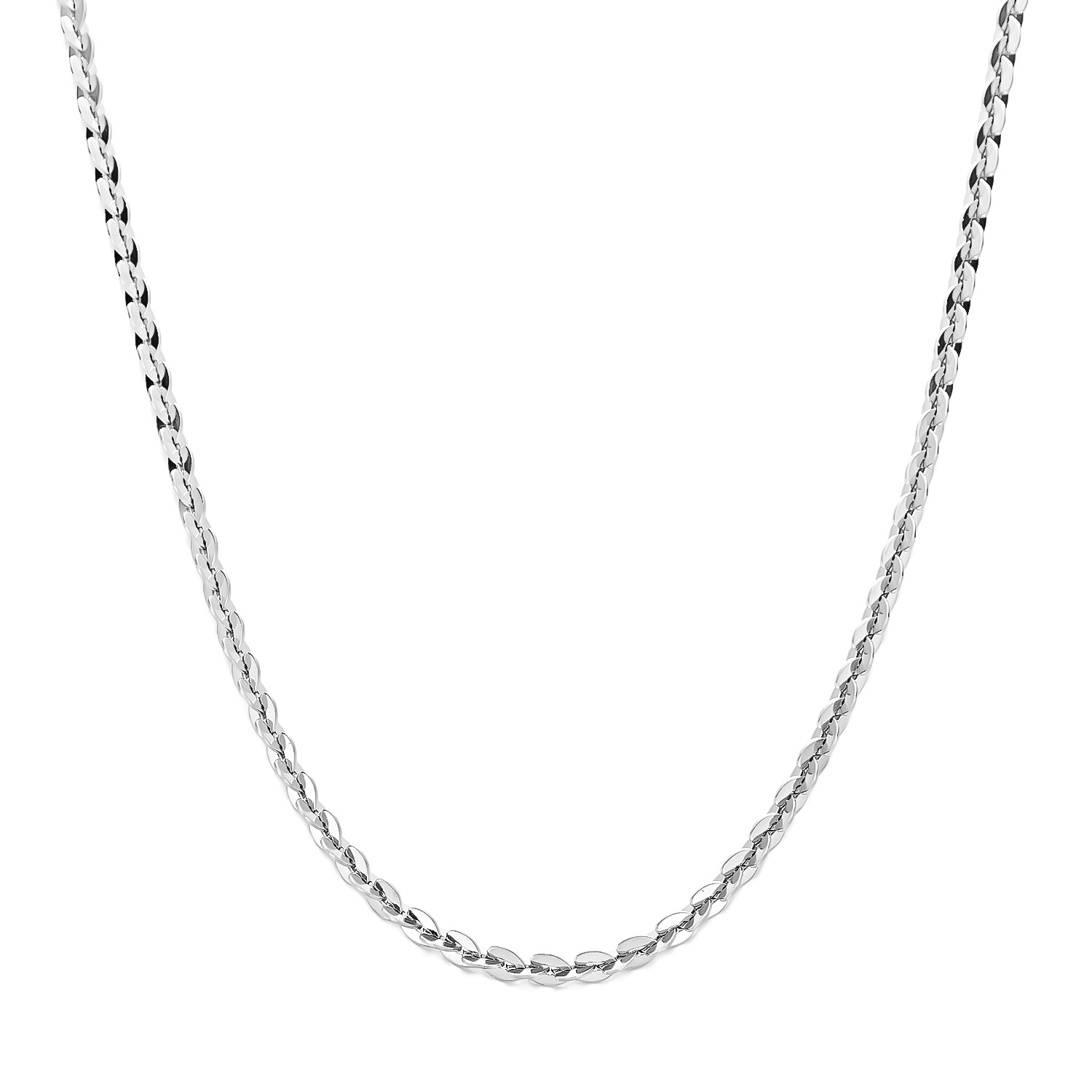 4:Steel color flash European chain necklace