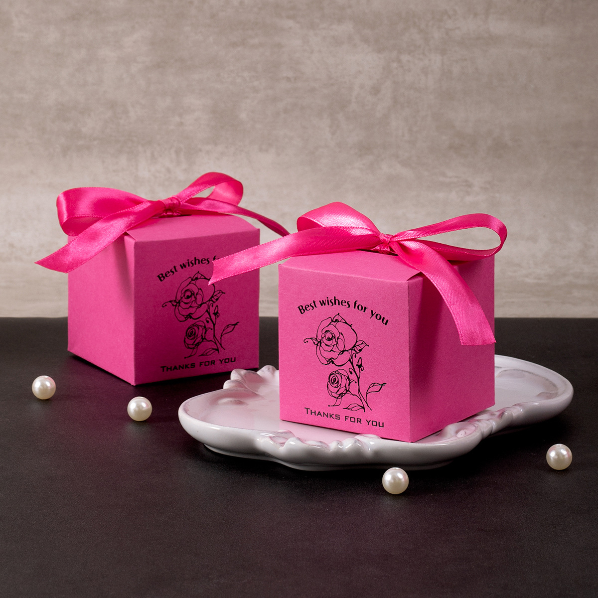 Candy box (Rose ribbon)