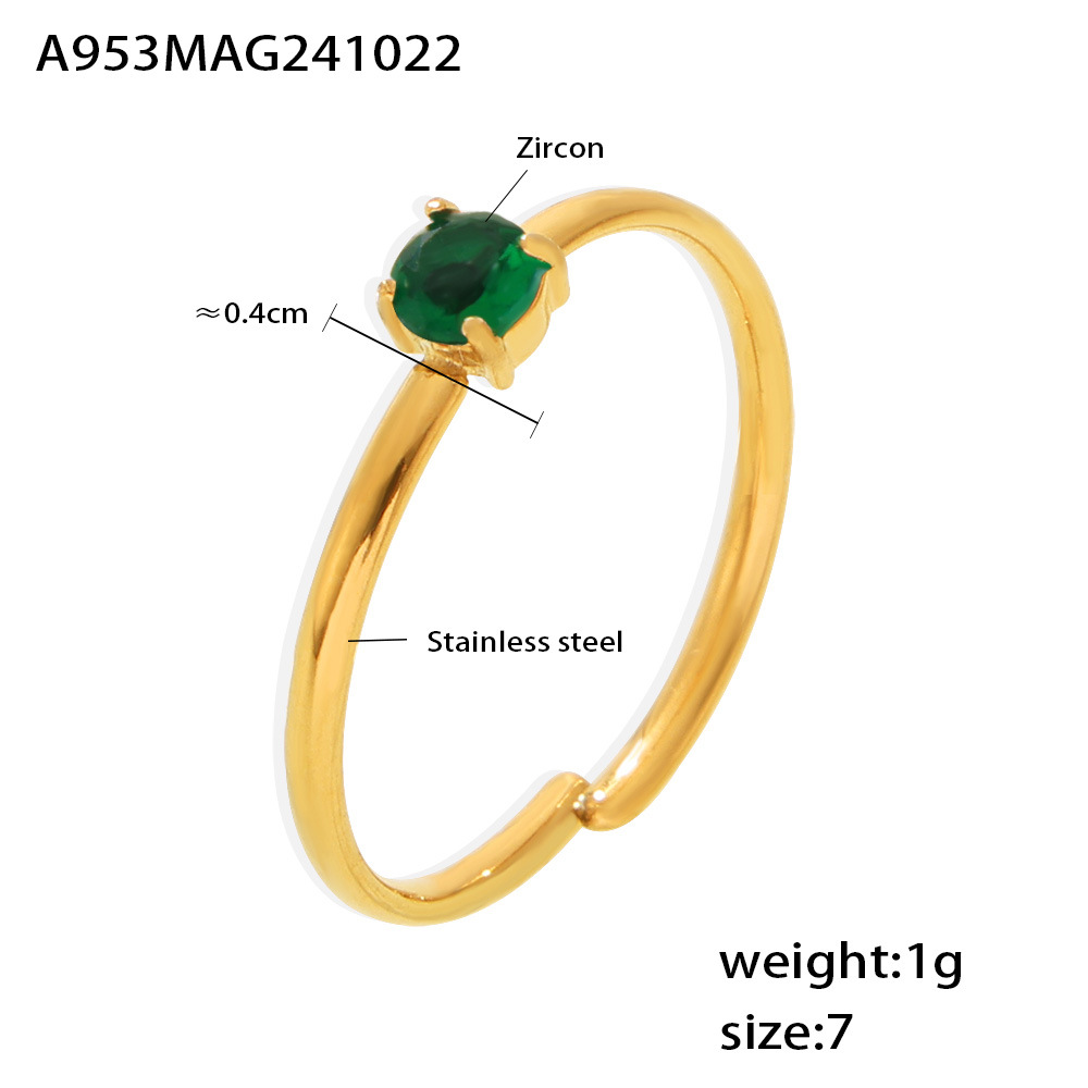 Gold  green zircon