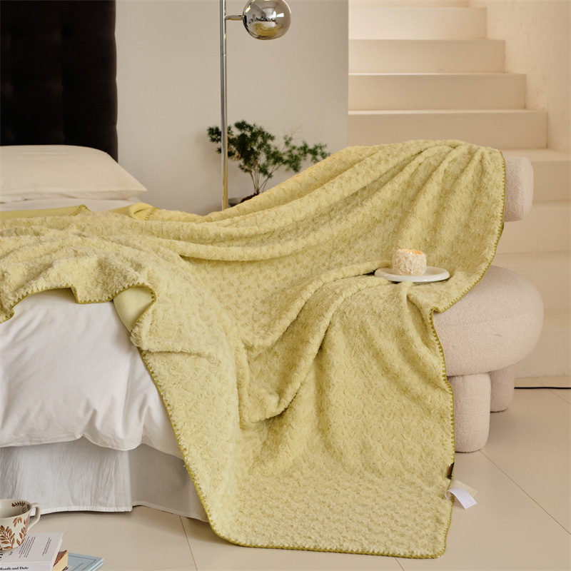 Rose Free blanket - Fruit green yellow