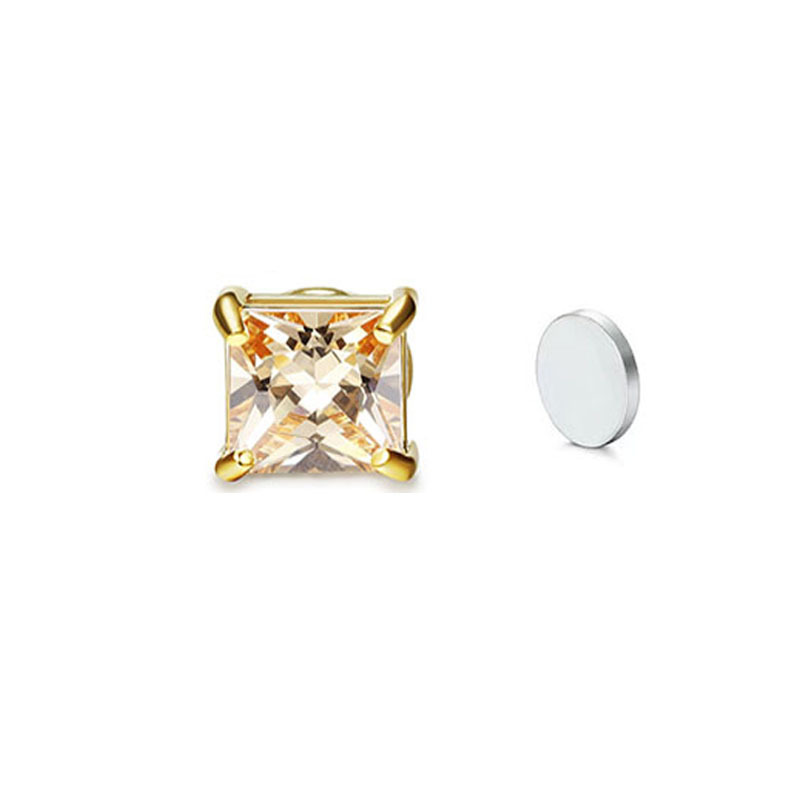 Gold square 8mm