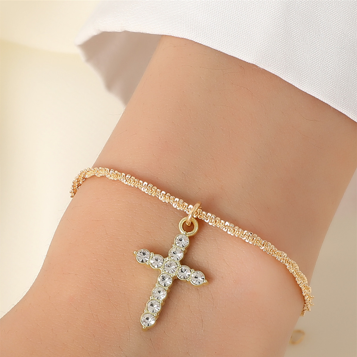 9:Single - bracelet - Gold 19-24cm