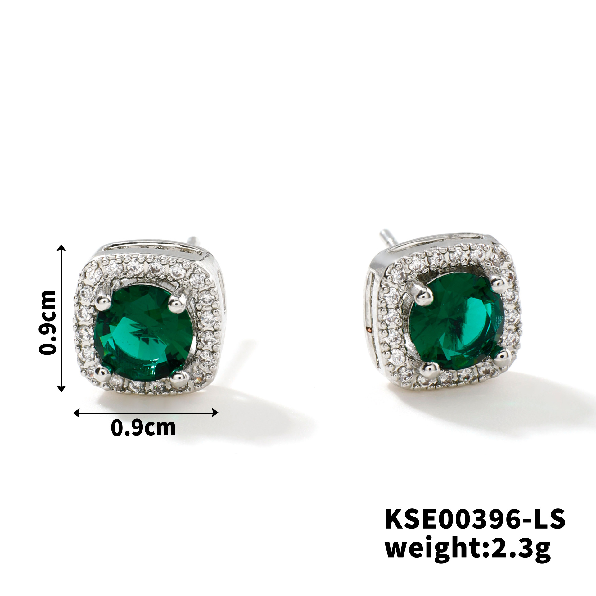 White k green diamond