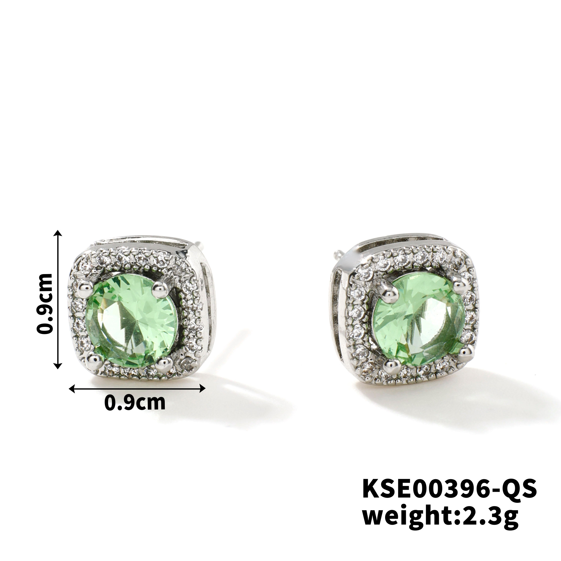 White k green diamond