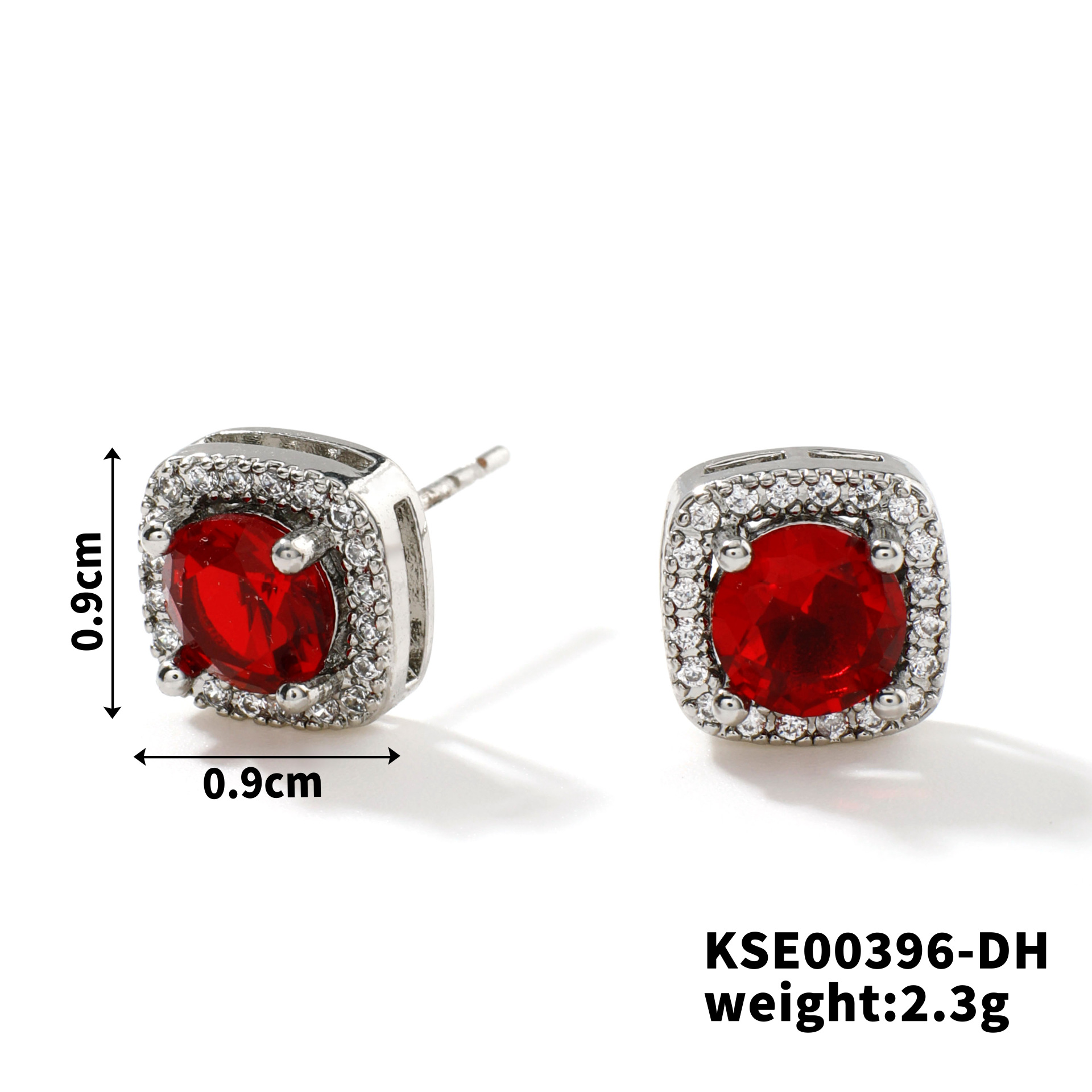 9:White k red diamond