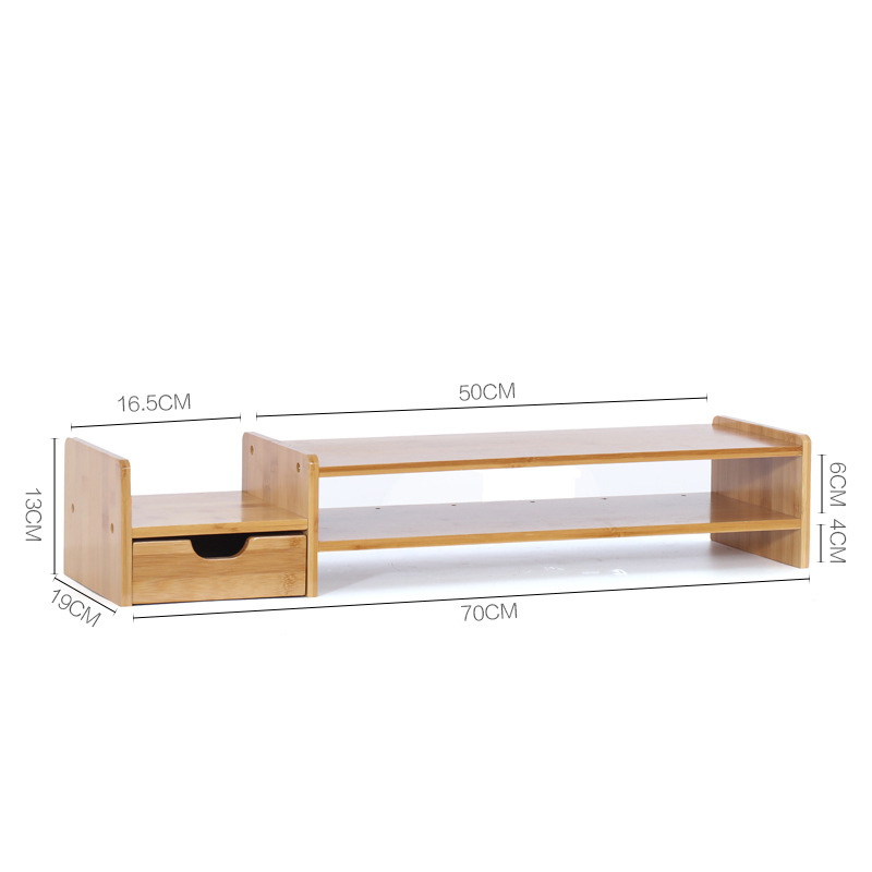 Single-draw lengthened heightening rack