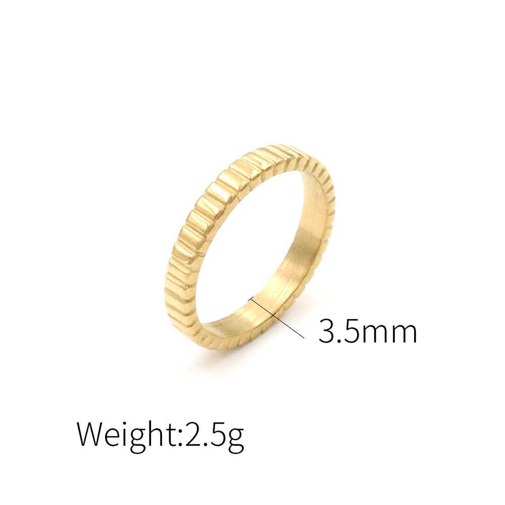 Width 3.5mm - gold size 8