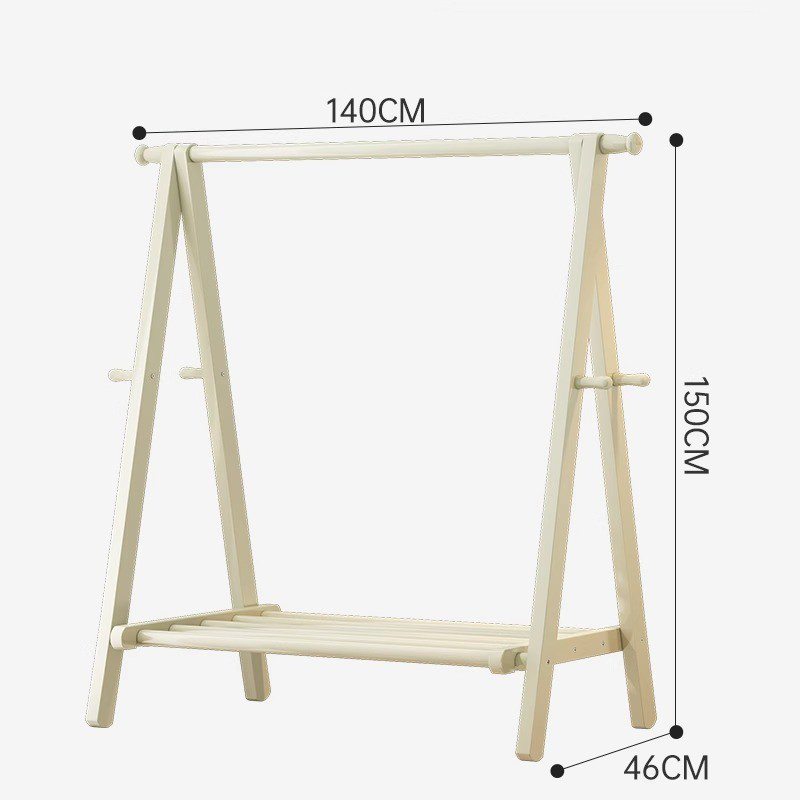 [bold all solid wood] cream white-140cm