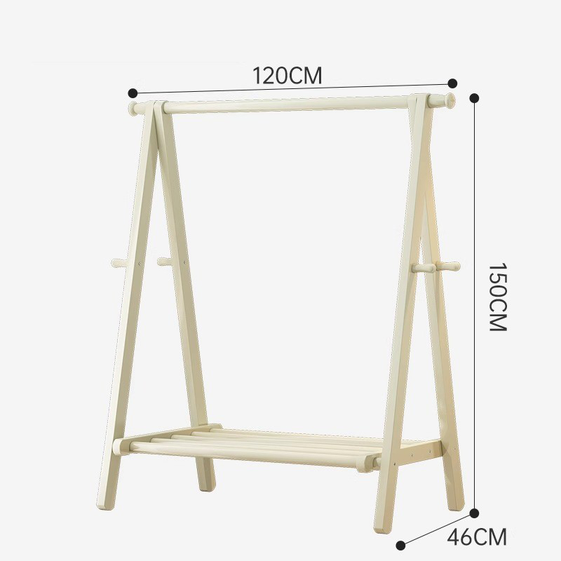 [bold all solid wood] cream white-120cm