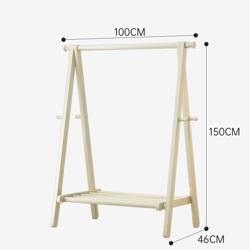 [bold all solid wood] cream white-100cm