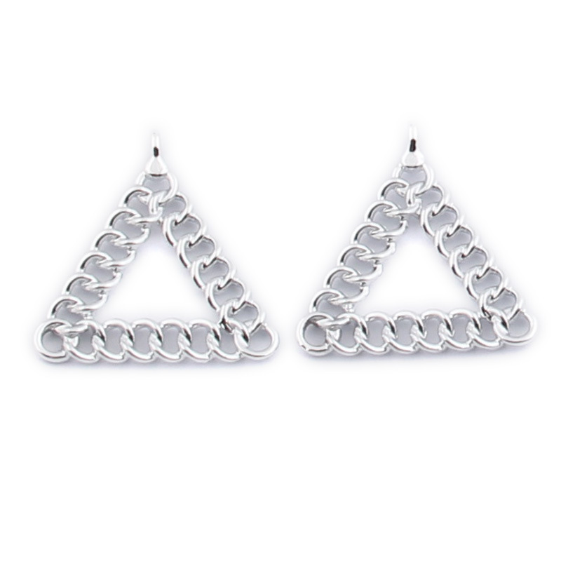 10:Triangle bright silver 30*30mm