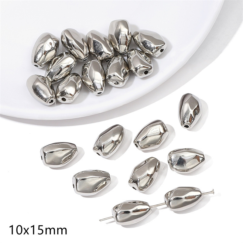 8:#08 cut dimensional beads 10 pieces/pack white K color