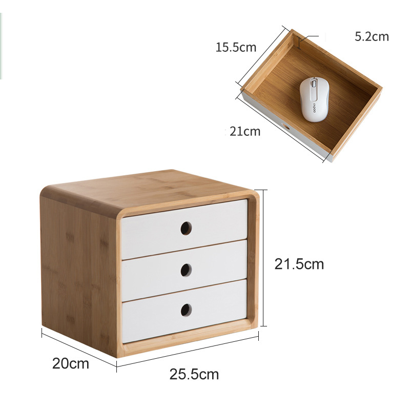 Desktop chest of drawers [mixed white]]