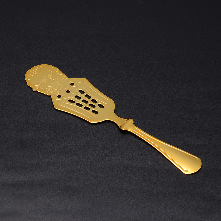 Head Wormwood spoon gold plated