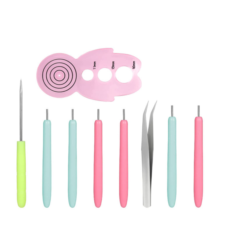 3 Light Blue  3 pink   pink gauge   cone color random   Tweezers (the actual product of the paper pen will be different, please be careful if you mind)