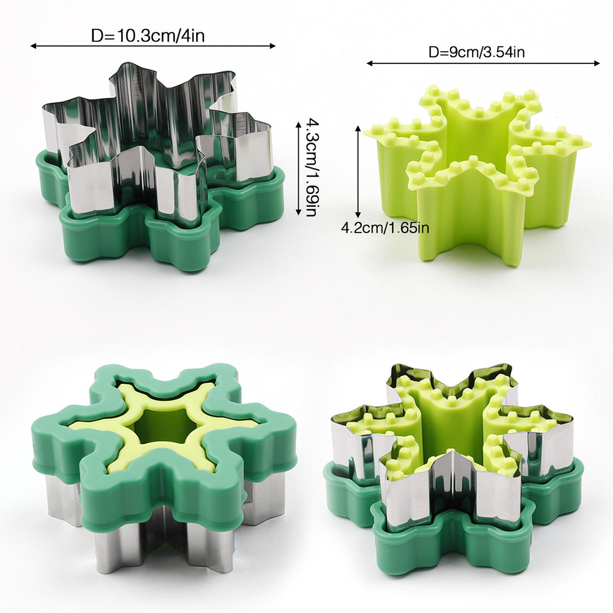 Sandwich cutting die (snowflake)