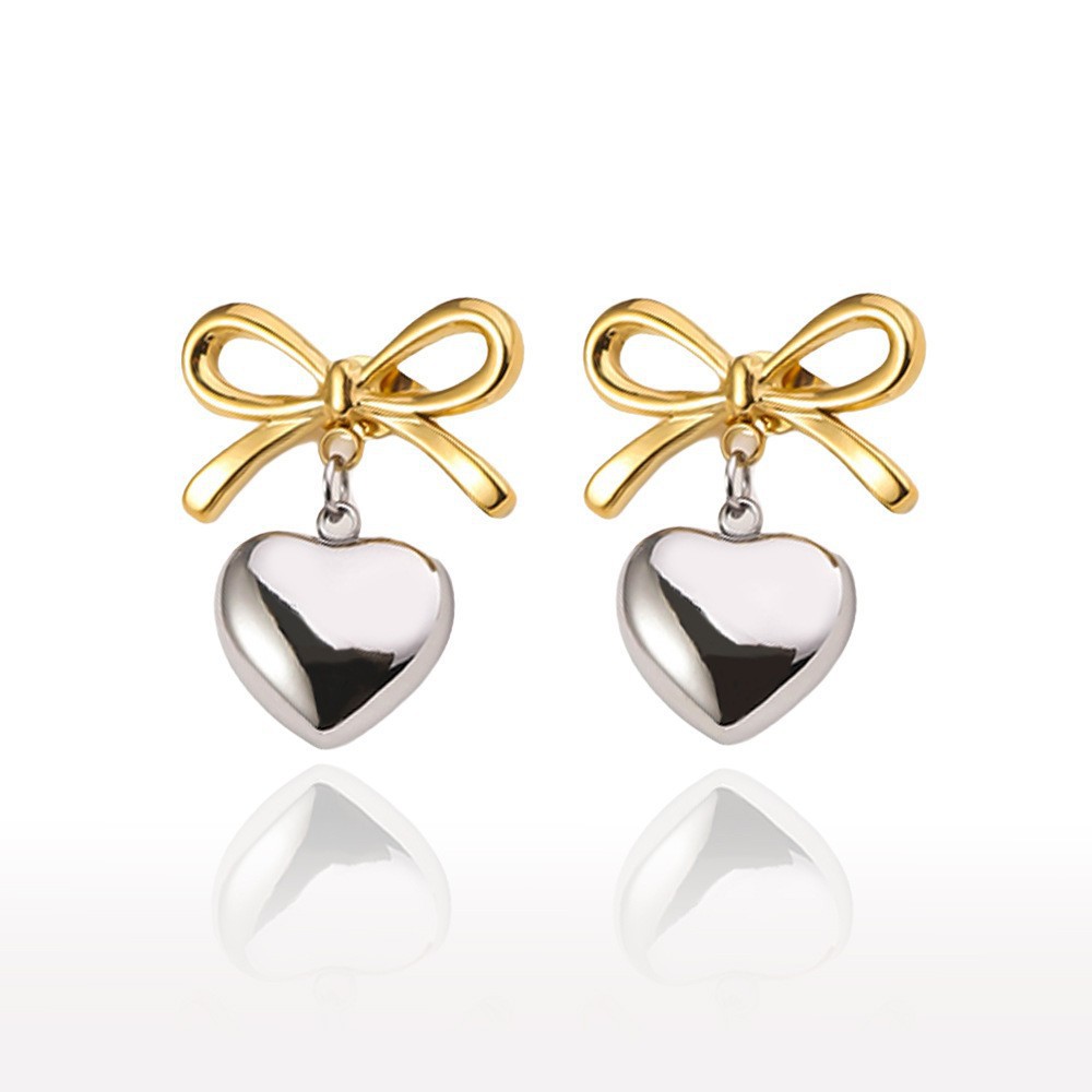 3:Butterfly gold heart-shaped steel color